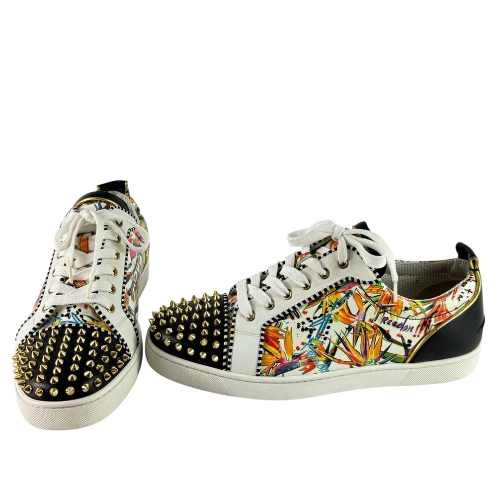 CHRISTIAN LOUBOUTIN FreeLouis Jr Spikes Men's Sneakers Made in Italy 44 - 11US